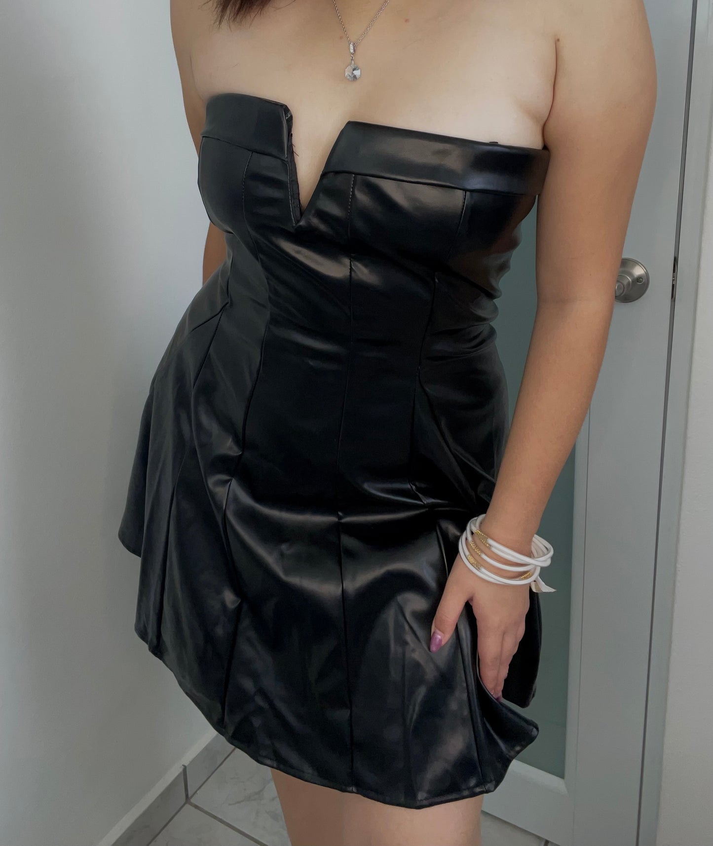 Black Leather Dress